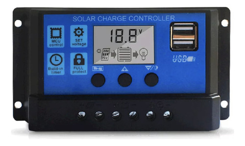 Controlador De Carga Solar 100a 12v/24v Automático Pwm