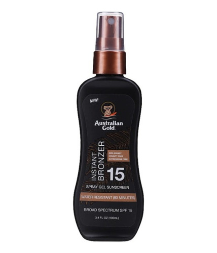 Australian Gold Protector Solar Spf 15 Spray Gel Bronzer 125