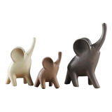 3 Unidades/4 Figuras De Elefantes Para El Hogar, Estantería