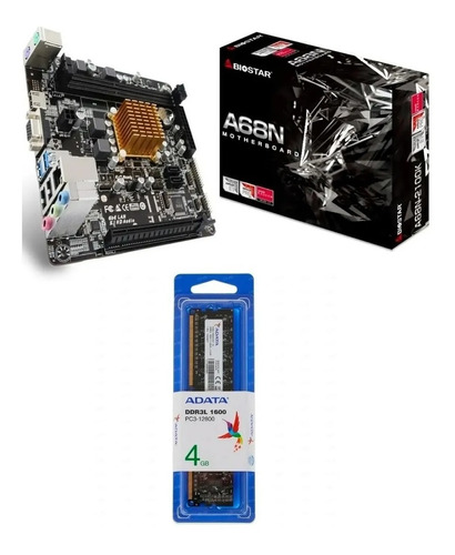 Kit De Actualizacion Mother Biostar + Proce Amd + 4 Gb Ram