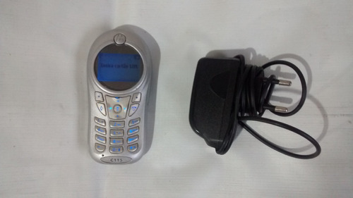 Celular Motorola C115 Da Claro Original Prateado