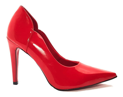 Sapato Scarpin Feminino Vermelho Salto Alto Dom Amazona 31