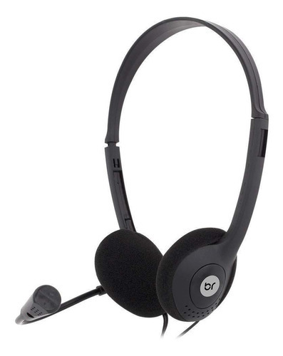 Headset Bright 0010 Office, P2, Microfone, Regulável