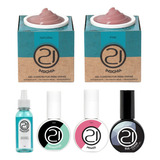 Kit Nails 21  Preparadores + 2 Gel Insignia Pink + Natural 