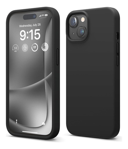 Funda Para iPhone 15 Pro Max Plus Silicona Liquida + Vidrio