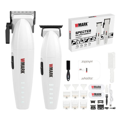 WMARK Máquina Para Cortar Cabello Profesional Kit De Cortadoras,Cortapelos Inalámbrico Para Hombre Con 9 Peines Guía Modelo8632 | Envío gratis