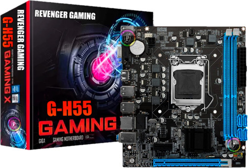 Placa Mãe Gamer Chipset H55 Lga 1156 1 Geração Intel Core 