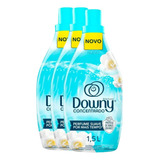 3 Frasco Amaciant Roupas Concentrado Downy Brisa Suave  1,5l