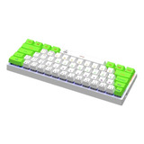 Teclado Gamer Mecanico T-dagger Arena Rainbow Blanco Verde