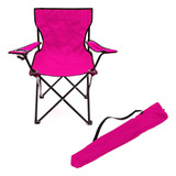 Silla De Campamento Rosa Plegable Portátil Trademark Innovat