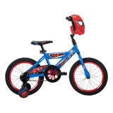 Bicicleta Spiderman Huffy R16 Marvel Para Niños Xchws C Color Azul