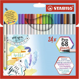 Estojo Stabilo Caneta Pen Brush 24 Cores 46.9224 29109