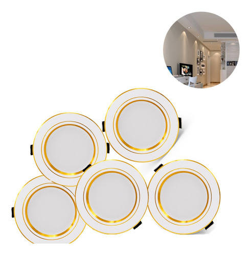 Lámpara Interior Painel Led Redondo Embutido Downlight Lumin