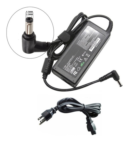 Cargador Para Lenovo - Toshiba - Asus 19v, 3.42a, 5.5*2.5 