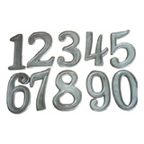 Números Domiciliarios X4 Unid Números Para Casa Aluminio Gra