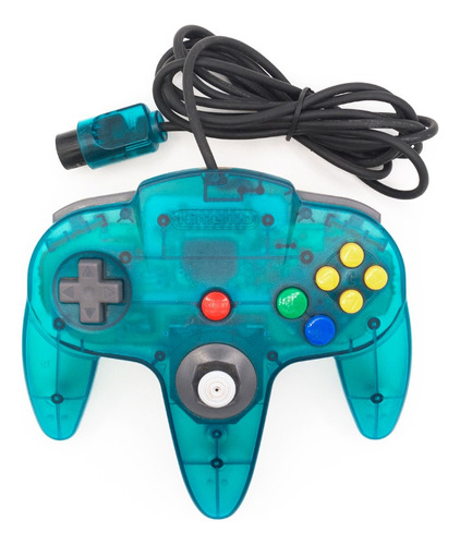 Control Azul / Transparente Original Para Nintendo 64