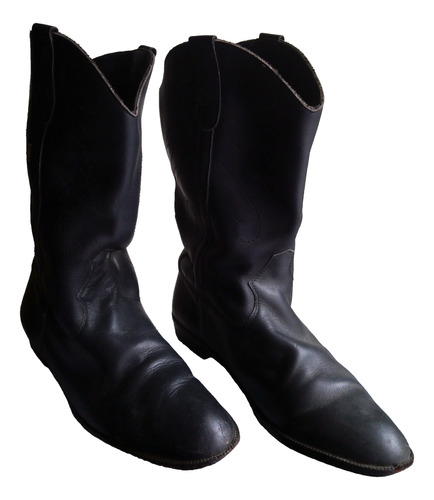 Botas Vaqueras Texanas Roble T.39 Vintage (con Detalle)