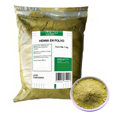 Henna En Polvo 1 Kilo 100% Natural | MercadoLibre