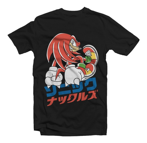 Playera Knuckles 2b Sonic Tails Sega Genesis Kanji