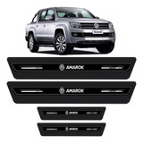 Soleira Porta Platinum Amarok 11 12 2013 2014 Á 2018 - Preto