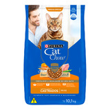 Ração Cat Chow Para Gatos Castrados Sabor Peixe 10,1kg