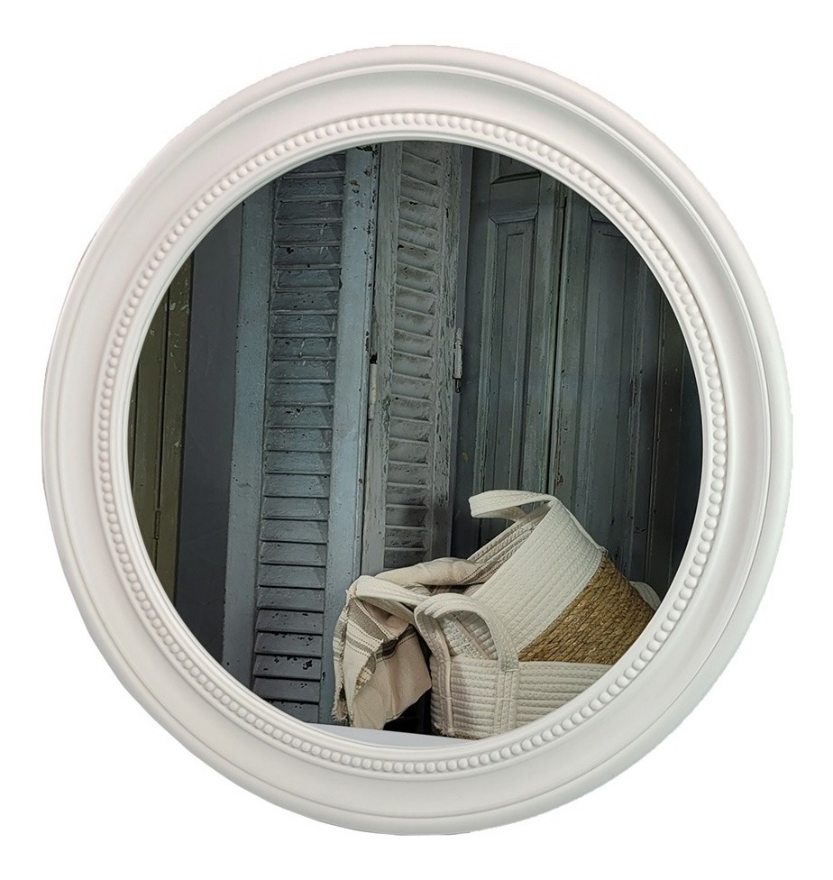 Espejo circular 58cm Blanco 