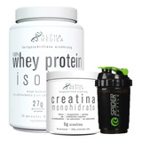 Whey Protein 1kg + Creatina 300g + Shaker - Alpha Medica