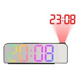 Reloj Despertador Digital Proyector Inalámbrico De Mesa Alar
