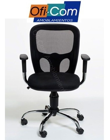 Silla Sillon India Escritorio Computadora Cromado Con Brazos