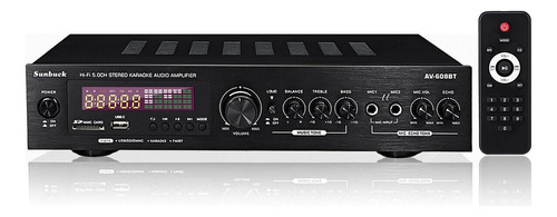 Amplificador De Audio Sunbuck Av-608bt De 3000w 5.1 Canales