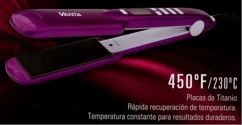 Plancha Vanta Titanium Temperatura 230°c Ideal Alisados