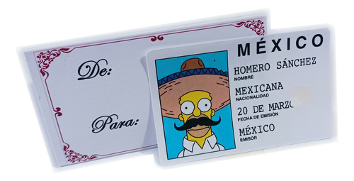 Sticker Para Tarjeta Homero Simpson Licencia