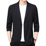 Blazer Masculino Linho Fino Casual Slim Fit