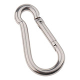 10 Acero Inoxidable Clip Llavero Clip Mosquetón Clip M7