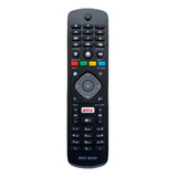 Controle Remoto Compatível Philips Led Smart Tecla Netflix