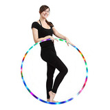 Hoop Hula Hoop Luz Led Rgb Fitness Dance Plegable