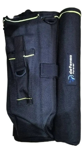 Bolso Herramientas Pesca+caja Organizadora Señuelos Anzuelos Color Negro