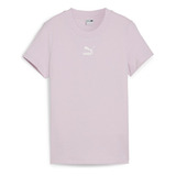 Polera Puma Classics Slim Tee Rosado Mujer