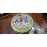 Antiguo Alhajero Cofre Porcelana Impecable N362