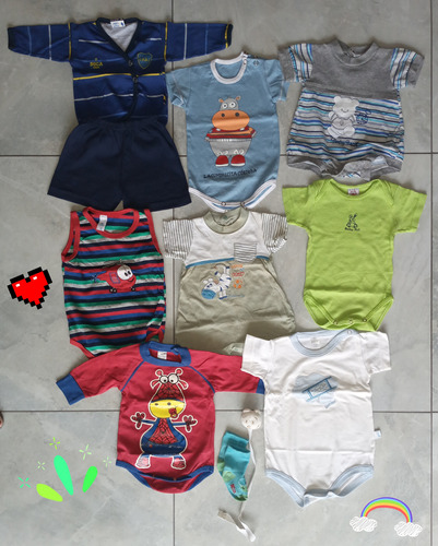 Lote De Ropa Para Bebé Niño Talles 1, 2 Y 4 Excelente Estado