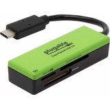 Lector Tarjetas Sd Hasta 2tb Plugable Usb Type-c Flash Mmc