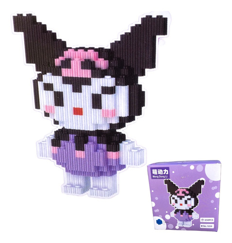 Mini Blocks Kuromi Sanrio Rompecabezas 3d 