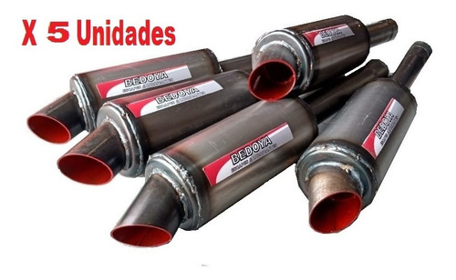 Escape Muffler Bum Bum Simil Inox 5 Unidades