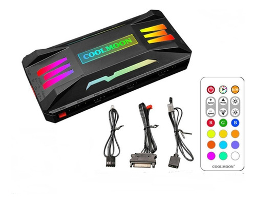 Coolmoon P-argb Rgb Control Remoto Ventilador Chasis