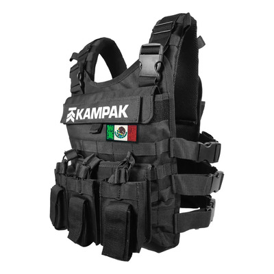 Chaleco Táctico Kampak Ch3c Porta Cargadores Porta Placas | Envío gratis