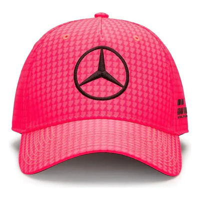 Gorra Lewis Hamilton Mercedes F1 Curva Amg Rosa Miami Color Rosa Chicle Talla Unitalla Geométrico