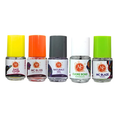 Paq. Básicos Mc Nails, Antihongos, Top Coat Y Primer. 5 Pzs | MercadoLibre