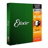 Cuerdas Elixir Nanoweb 45-130 Para Bajo 5 Cuerdas 14202