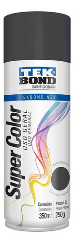 Tekbond Super Color Aerosol Pintura Secado Rápido 350cc Color Grafito