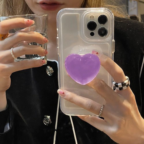 Funda Para iPhone Soporte De Anillo De Corazón De Amor De Vi